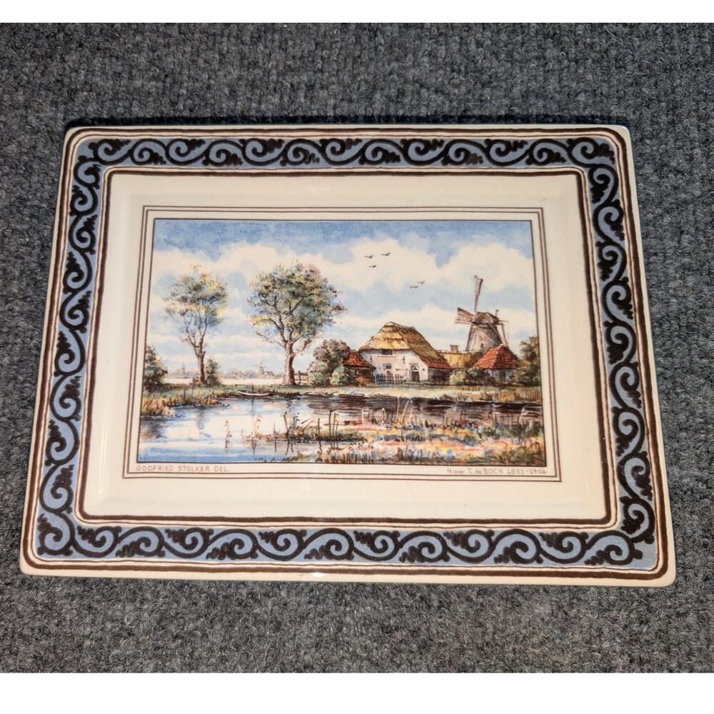 Delft Westraven Porcelain Wall Plaque From Holland